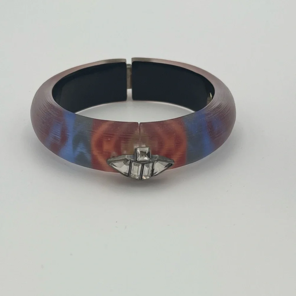 Luxury Alexis Bittar Lucite Bangle – Signed, Retired Collector Design